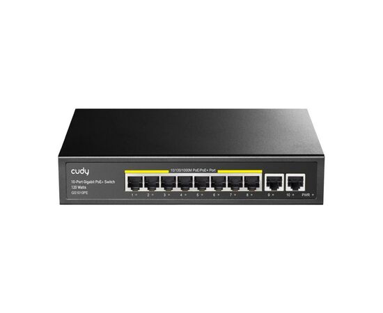 Комутатор мережевий Cudy GS1010PE, зображення 2 Комутатор мережевий Cudy GS1010PE, зображення 2