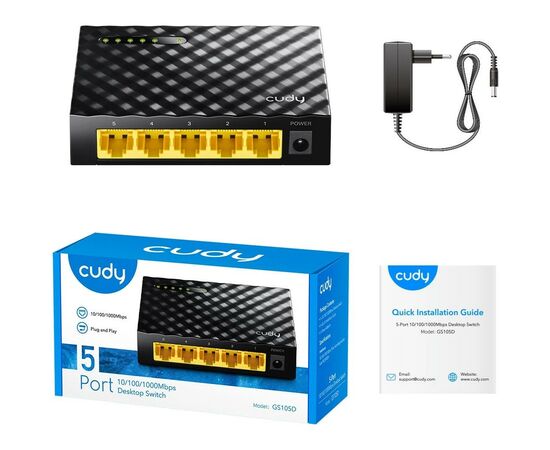 Комутатор мережевий Cudy GS105D, зображення 7 Комутатор мережевий Cudy GS105D, зображення 7