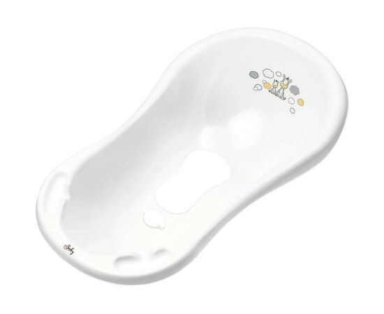 Ванночка Maltex Зебра 84 белая со сливом (3910451)