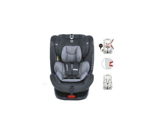 Автокресло El Camino ME 1114 Everest Light Grey (ME 1114 light grey), изображение 2 Автокресло El Camino ME 1114 Everest Light Grey (ME 1114 light grey), изображение 2