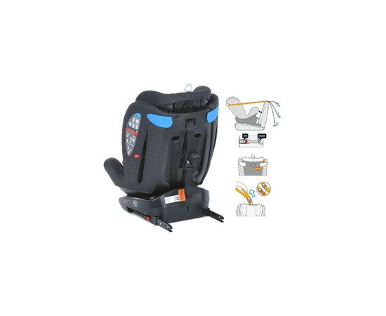 Автокресло El Camino ME 1114 Everest Light Grey (ME 1114 light grey), изображение 8 Автокресло El Camino ME 1114 Everest Light Grey (ME 1114 light grey), изображение 8