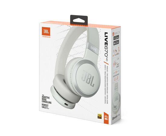 Наушники JBL Live 670 NC White (JBLLIVE670NCWHT), изображение 11 Наушники JBL Live 670 NC White (JBLLIVE670NCWHT), изображение 11