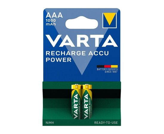 Акумулятор Varta Rechargeable Accu 1000mAh NI-MH * 2 (05703301402)