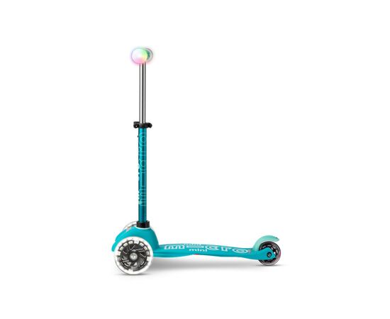 Самокат Micro Mini Deluxe Magic Aqua LED (MMD131), изображение 2 Самокат Micro Mini Deluxe Magic Aqua LED (MMD131), изображение 2