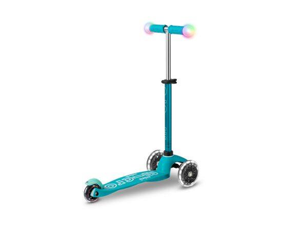 Самокат Micro Mini Deluxe Magic Aqua LED (MMD131), изображение 3 Самокат Micro Mini Deluxe Magic Aqua LED (MMD131), изображение 3