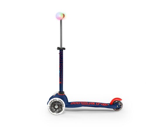 Самокат Micro Mini Deluxe Magic Navy Blue LED (MMD149), изображение 2 Самокат Micro Mini Deluxe Magic Navy Blue LED (MMD149), изображение 2