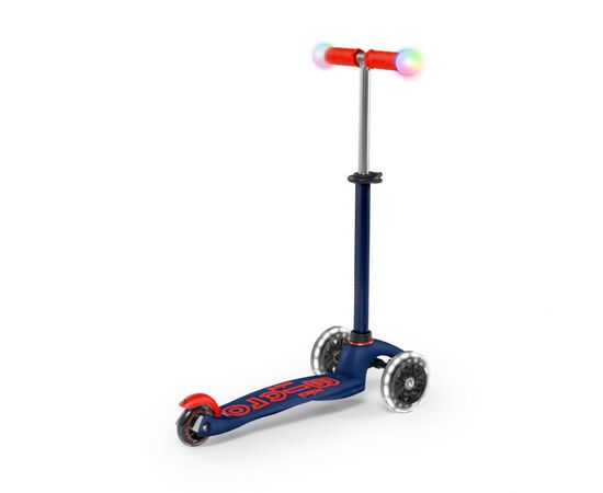 Самокат Micro Mini Deluxe Magic Navy Blue LED (MMD149), изображение 3 Самокат Micro Mini Deluxe Magic Navy Blue LED (MMD149), изображение 3
