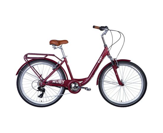 Велосипед Dorozhnik Ruby AM Vbr 26" 17" ST 2024 Темно-червоний (OPS-D-26-258)