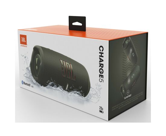 Акустическая система JBL Charge 5 Green + Griffin 20000 mAh (JBLCHARGE5GRNPB), изображение 9 Акустическая система JBL Charge 5 Green + Griffin 20000 mAh (JBLCHARGE5GRNPB), изображение 9