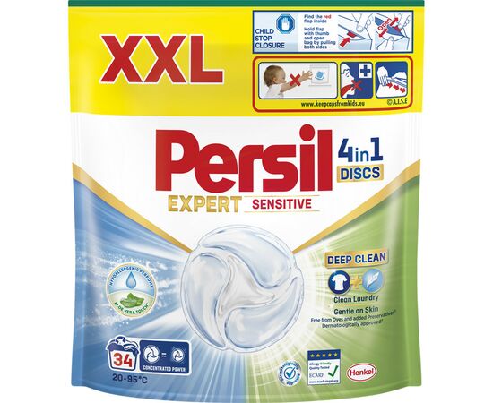 Капсулы для стирки Persil 4in1 Discs Expert Sensitive Deep Clean 34 шт. (9000101801804)