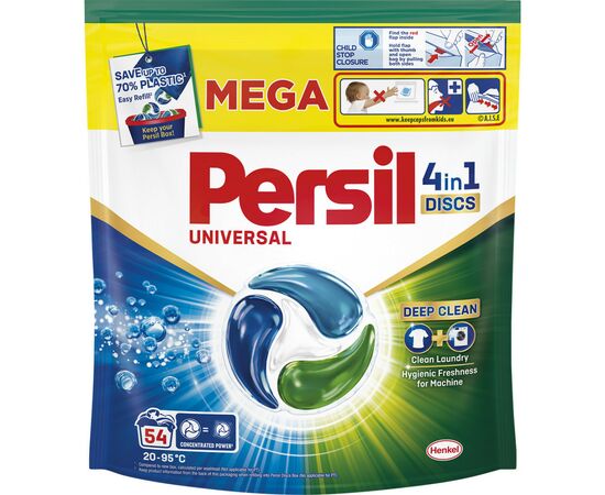 Капсулы для стирки Persil 4in1 Discs Universal Deep Clean 54 шт. (9000101801323)