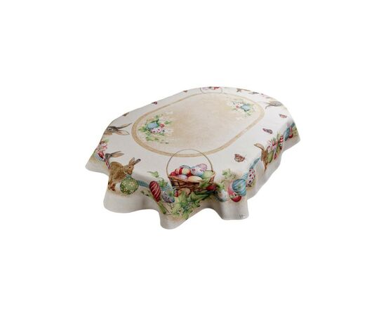 Скатерть Прованс oval гобеленовая Пасхальная Веснянка 135х180 см (034189)