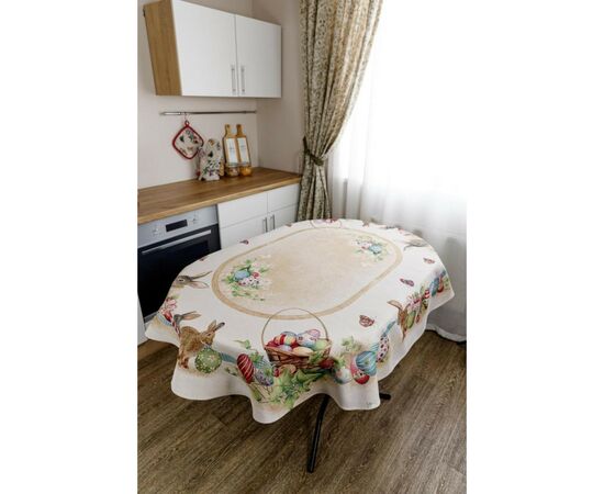 Скатерть Прованс oval гобеленовая Пасхальная Веснянка 135х240 см (034191), изображение 2 Скатерть Прованс oval гобеленовая Пасхальная Веснянка 135х240 см (034191), изображение 2