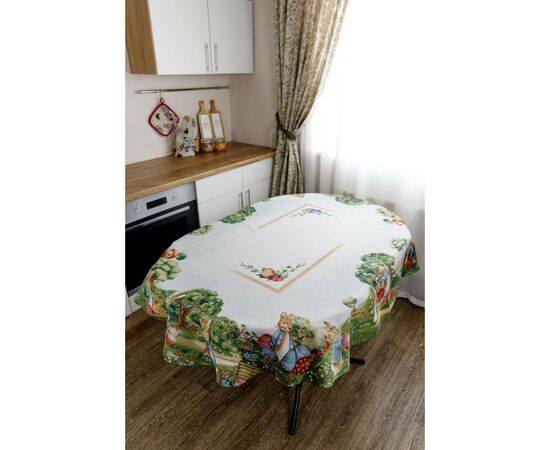 Скатерть Прованс oval гобеленовая Поляна 135х240 см (034183), изображение 4