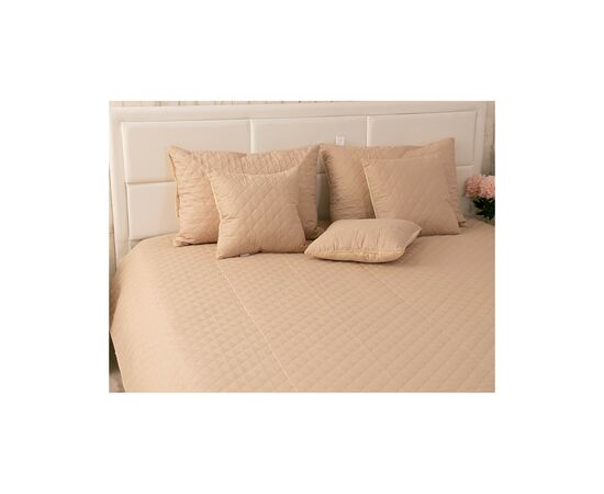 Покрывало Руно двустороннее декоративное Velour Beige ромб 180х220 см (340.55_Beige ромб), изображение 8 Покрывало Руно двустороннее декоративное Velour Beige ромб 180х220 см (340.55_Beige ромб), изображение 8
