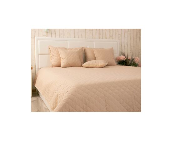 Покрывало Руно двустороннее декоративное Velour Beige ромб 180х220 см (340.55_Beige ромб), изображение 9 Покрывало Руно двустороннее декоративное Velour Beige ромб 180х220 см (340.55_Beige ромб), изображение 9