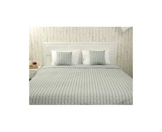 Покрывало Руно декоративное Grey Braid 212х240 см (Р329.52_Grey Braid), изображение 2 Покрывало Руно декоративное Grey Braid 212х240 см (Р329.52_Grey Braid), изображение 2