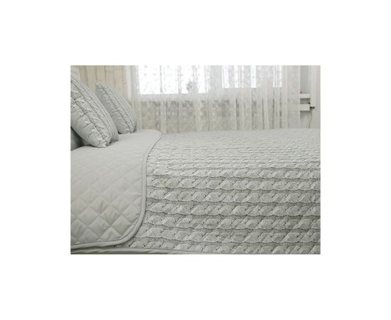 Покрывало Руно декоративное Grey Braid 212х240 см (Р329.52_Grey Braid), изображение 3 Покрывало Руно декоративное Grey Braid 212х240 см (Р329.52_Grey Braid), изображение 3