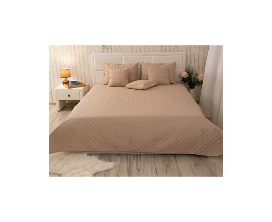 Покрывало Руно двустороннее декоративное Velour Beige ромб 220х240 см (330.55_Beige ромб), изображение 6 Покрывало Руно двустороннее декоративное Velour Beige ромб 220х240 см (330.55_Beige ромб), изображение 6