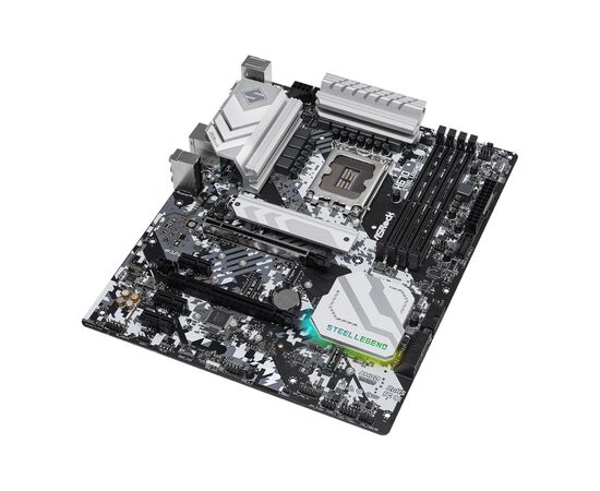 Материнська плата ASRock H670 STEEL LEGEND, зображення 3 Материнська плата ASRock H670 STEEL LEGEND, зображення 3