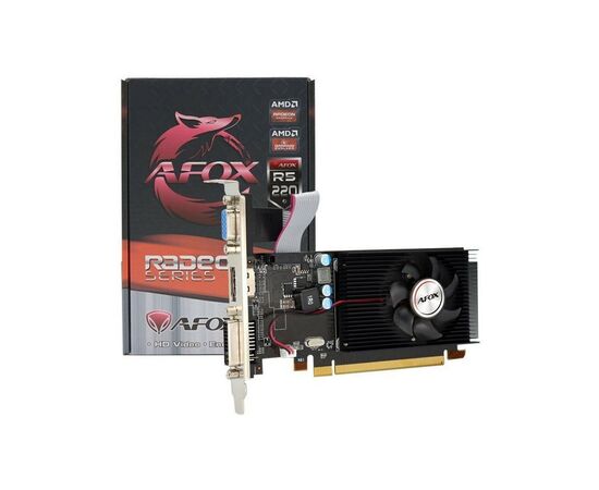 Видеокарта Radeon R5 220 1024Mb Afox (AFR5220-1024D3L5), изображение 2 Видеокарта Radeon R5 220 1024Mb Afox (AFR5220-1024D3L5), изображение 2