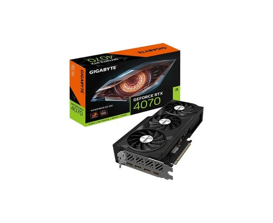 Видеокарта GIGABYTE GeForce RTX4070 12Gb WINDFORCE OC (GV-N4070WF3OC-12GD), изображение 2 Видеокарта GIGABYTE GeForce RTX4070 12Gb WINDFORCE OC (GV-N4070WF3OC-12GD), изображение 2