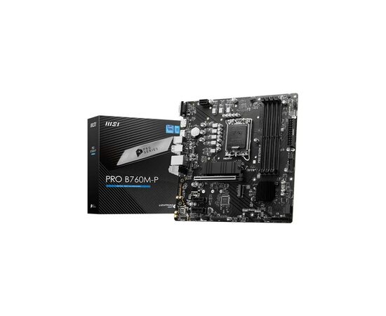 Материнская плата MSI PRO B760M-P, изображение 2 Материнская плата MSI PRO B760M-P, изображение 2