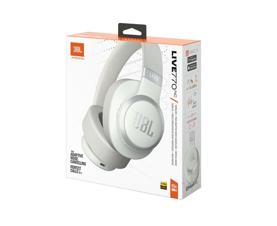 Наушники JBL Live 770 NC White (JBLLIVE770NCWHT), изображение 12 Наушники JBL Live 770 NC White (JBLLIVE770NCWHT), изображение 12