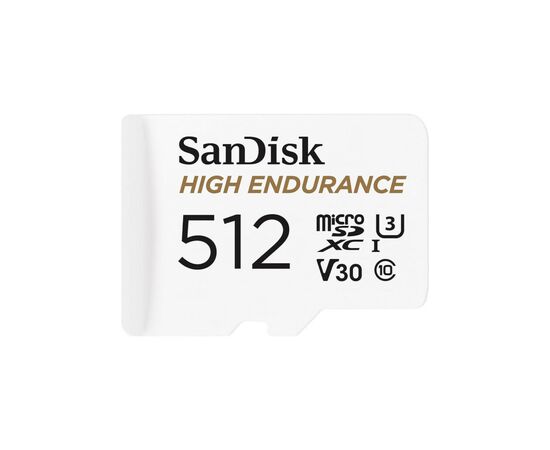 Карта памяти SanDisk 512GB microSDXC High Endurance UHS-I U3 V30 + SD adapter (SDSQQNR-512G-GN6IA), изображение 2 Карта памяти SanDisk 512GB microSDXC High Endurance UHS-I U3 V30 + SD adapter (SDSQQNR-512G-GN6IA), изображение 2