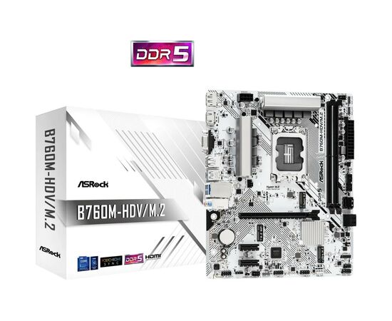 Материнская плата ASRock B760M-HDV/M.2, изображение 5 Материнская плата ASRock B760M-HDV/M.2, изображение 5
