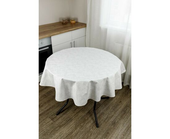 Скатерть Прованс непромокаемая Simfoni Кружево на белом D-136 см (033607), изображение 2