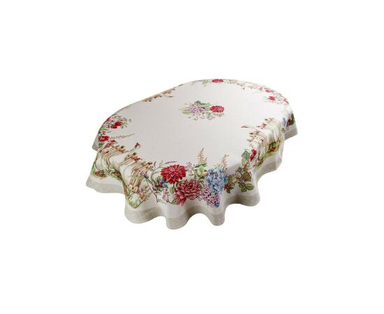 Скатертина Прованс oval гобеленова Гуси 135х180 см (034177)