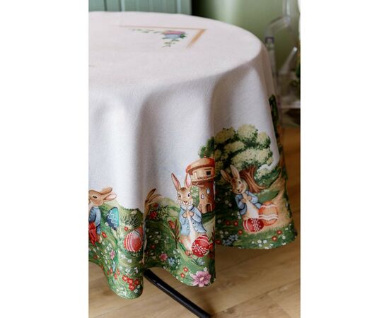 Скатерть Прованс гобеленовая Поляна D-180 см (034137), изображение 3