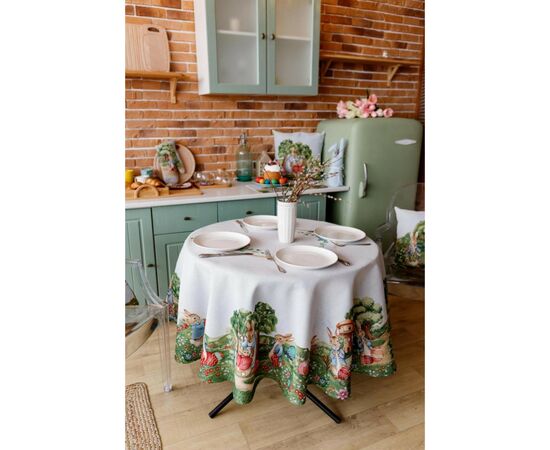 Скатерть Прованс гобеленовая Поляна D-180 см (034137), изображение 5