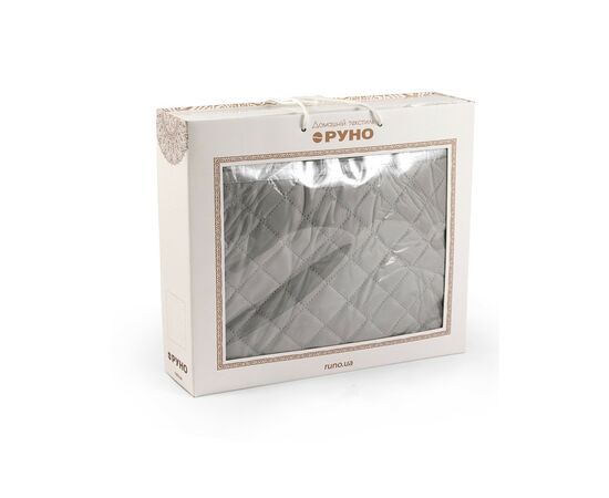 Покрывало Руно двустороннее декоративное Velour Grey ромб 150х220 см (360.55_Grey ромб), изображение 11 Покрывало Руно двустороннее декоративное Velour Grey ромб 150х220 см (360.55_Grey ромб), изображение 11