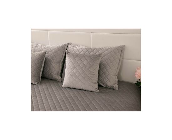 Покрывало Руно двустороннее декоративное Velour Grey ромб 150х220 см (360.55_Grey ромб), изображение 7 Покрывало Руно двустороннее декоративное Velour Grey ромб 150х220 см (360.55_Grey ромб), изображение 7