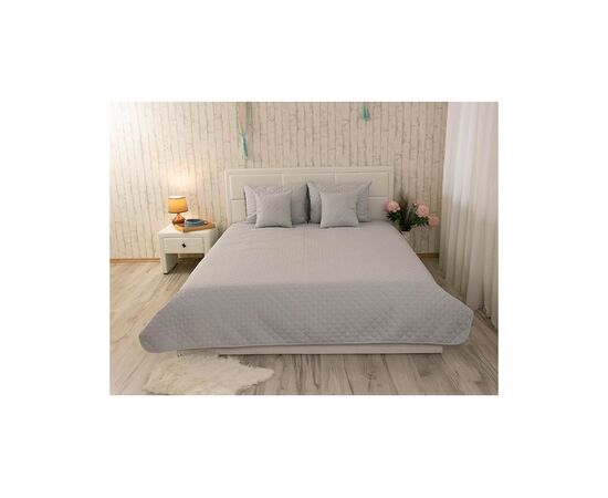 Покрывало Руно двустороннее декоративное Velour Grey ромб 150х220 см (360.55_Grey ромб), изображение 8 Покрывало Руно двустороннее декоративное Velour Grey ромб 150х220 см (360.55_Grey ромб), изображение 8