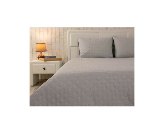 Покрывало Руно двустороннее декоративное Velour Grey ромб 150х220 см (360.55_Grey ромб), изображение 9 Покрывало Руно двустороннее декоративное Velour Grey ромб 150х220 см (360.55_Grey ромб), изображение 9