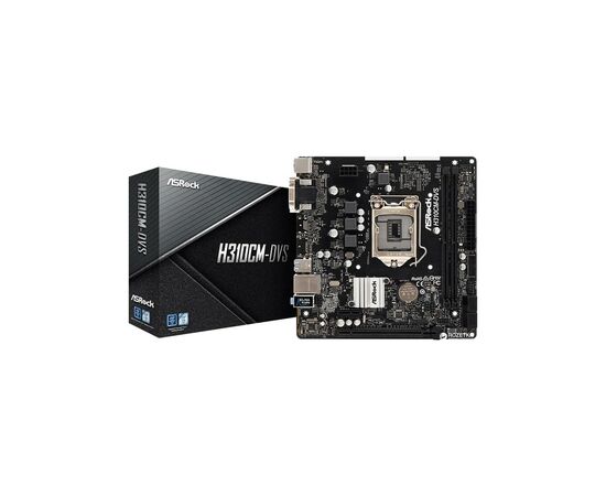 Материнская плата ASRock H310CM-DVS, изображение 2 Материнская плата ASRock H310CM-DVS, изображение 2