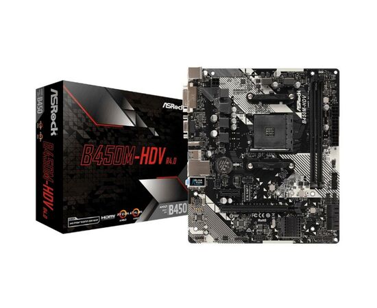 Материнська плата ASRock B450M-HDV R4.0
