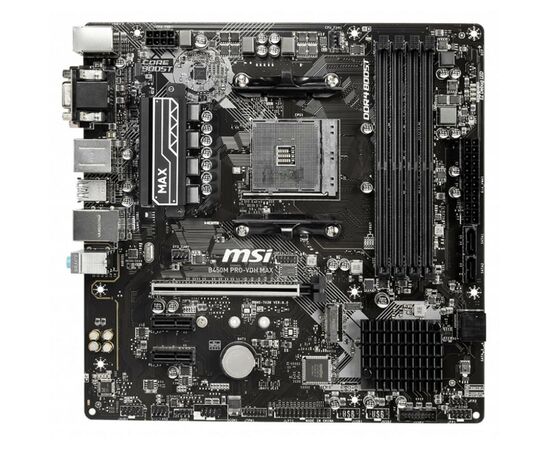 Материнская плата MSI B450M PRO-VDH MAX, изображение 2 Материнская плата MSI B450M PRO-VDH MAX, изображение 2
