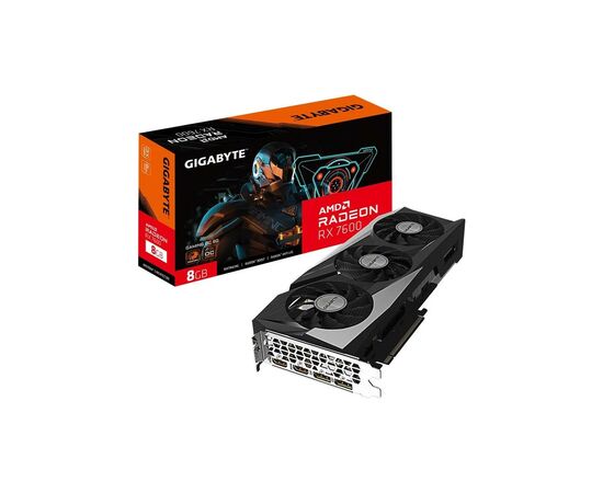 Видеокарта GIGABYTE Radeon RX 7600 8Gb GAMING OC (GV-R76GAMING OC-8GD), изображение 8 Видеокарта GIGABYTE Radeon RX 7600 8Gb GAMING OC (GV-R76GAMING OC-8GD), изображение 8