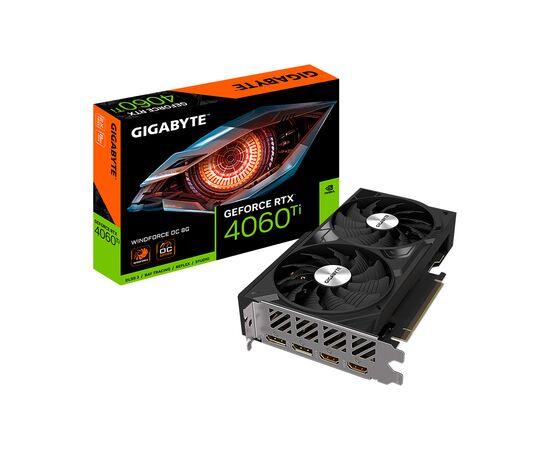 Видеокарта GIGABYTE GeForce RTX4060Ti 8Gb WINDFORCE OC (GV-N406TWF2OC-8GD)