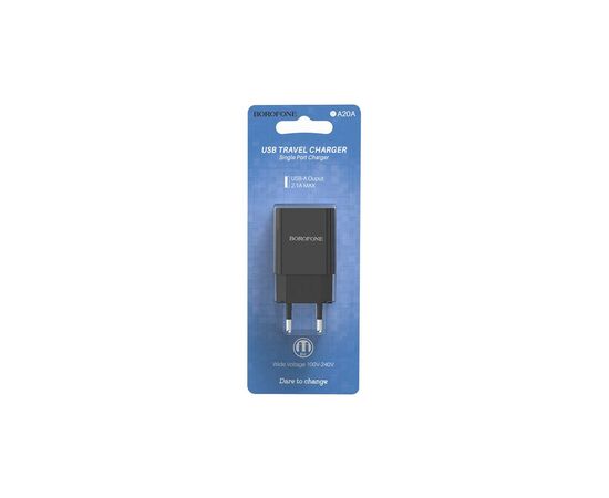 Зарядное устройство BOROFONE BA20A Sharp charger Black (BA20AB), изображение 4 Зарядное устройство BOROFONE BA20A Sharp charger Black (BA20AB), изображение 4