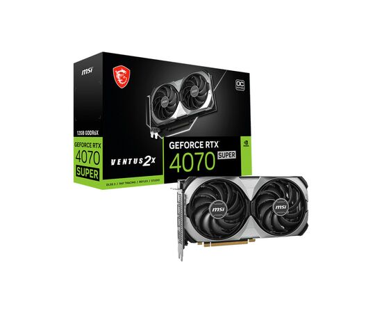 Відеокарта MSI GeForce RTX4070 SUPER 12Gb VENTUS 2X OC (RTX 4070 SUPER 12G VENTUS 2X OC)