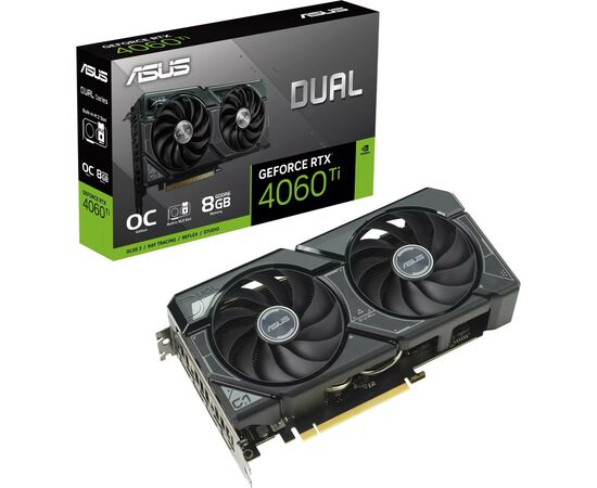 Відеокарта ASUS GeForce RTX4060Ti 8Gb DUAL SSD OC Edition (DUAL-RTX4060TI-O8G-SSD)