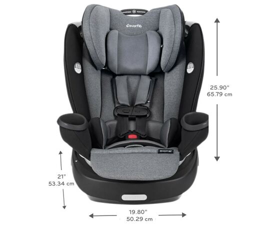Автокресло Evenflo Gold SensorSafe Revolve 360 LX (1,8 до 54,4 кг) Moonstone (032884203475), изображение 11 Автокресло Evenflo Gold SensorSafe Revolve 360 LX (1,8 до 54,4 кг) Moonstone (032884203475), изображение 11