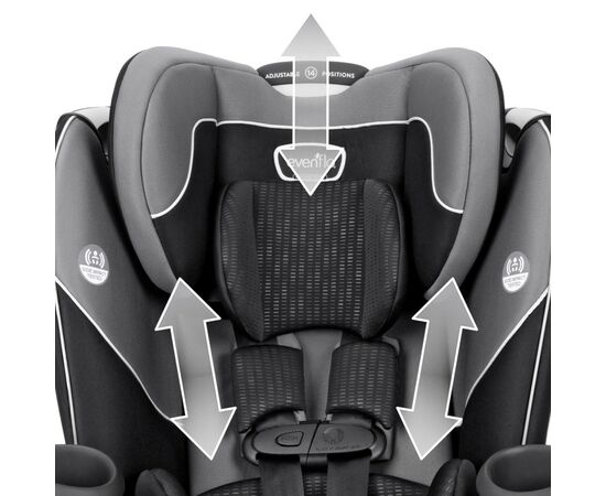 Автокресло Evenflo Revolve 360 LX (1,8 до 54,4 кг) Amherst Gray (032884201983), изображение 10 Автокресло Evenflo Revolve 360 LX (1,8 до 54,4 кг) Amherst Gray (032884201983), изображение 10