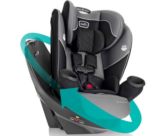 Автокресло Evenflo Revolve 360 LX (1,8 до 54,4 кг) Amherst Gray (032884201983), изображение 5 Автокресло Evenflo Revolve 360 LX (1,8 до 54,4 кг) Amherst Gray (032884201983), изображение 5