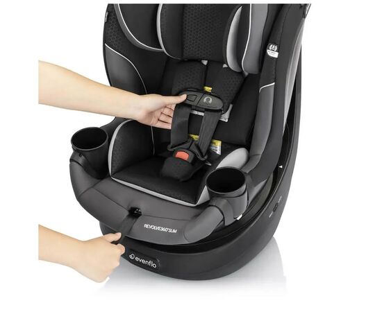 Автокресло Evenflo Revolve 360 Slim (1,8 до 29,5 кг) Canton Black (032884203567), изображение 7 Автокресло Evenflo Revolve 360 Slim (1,8 до 29,5 кг) Canton Black (032884203567), изображение 7